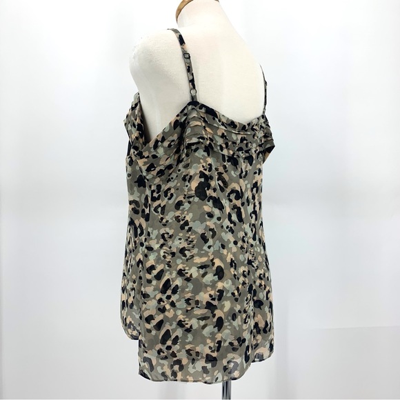 Cabi Tiered Top # 5360, Camo Print Off-the-Shoulder Layered Tank Top, Small - Picture 7 of 17